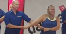 Leanne and Adrian teach team routine 2017